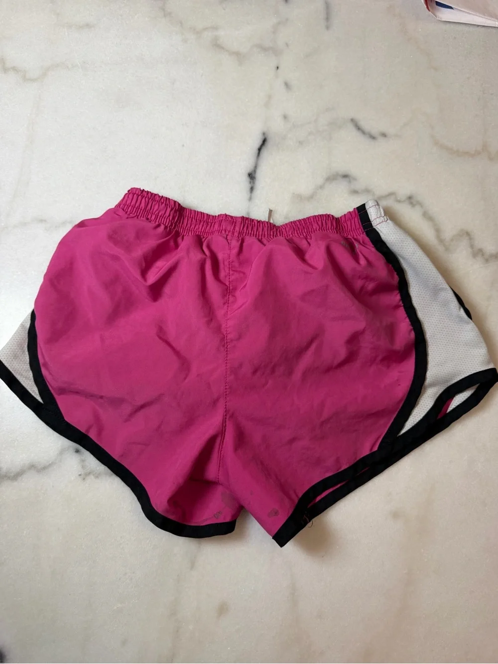 Nike Fuchsia Athletic Shorts with Black & White Trim
